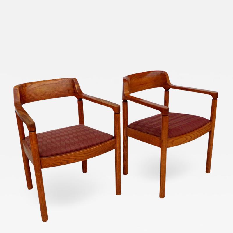 Pair Nico Zographos Ireland Arm Chairs