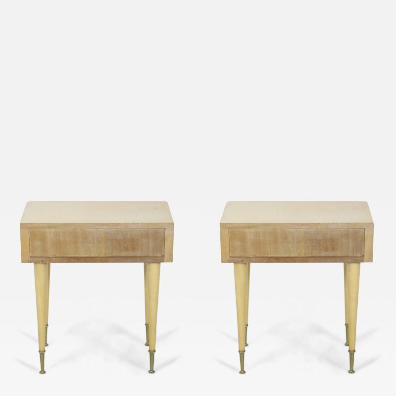 Pair Of Art Deco Maple End Tables
