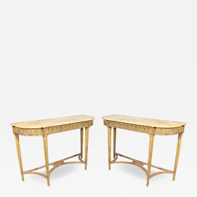 Pair Of George III Giltwood Console Tables