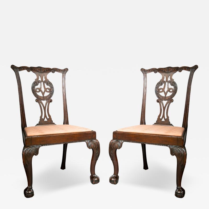 Pair Of George III Mahogany Side Chairs