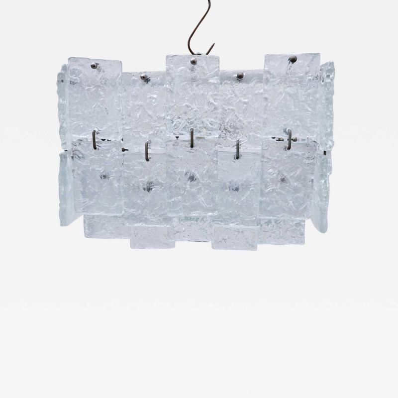 Pair Of Italian Glass Suspension 1960s