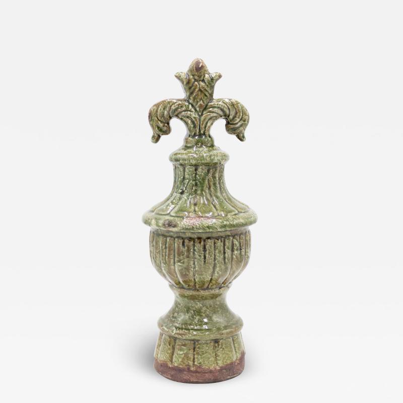 Pair Of Italian Neoclassic Style Terra Cotta Ornaments