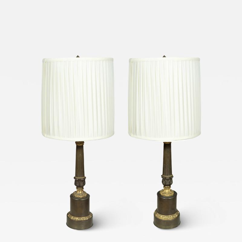 Pair Of Louis Philippe Bronze Table Lamps
