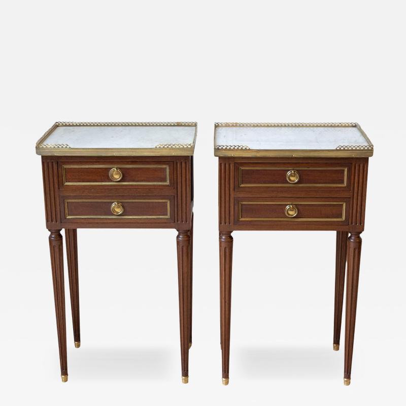 Pair Of Louis XVI Style Bedside Tables