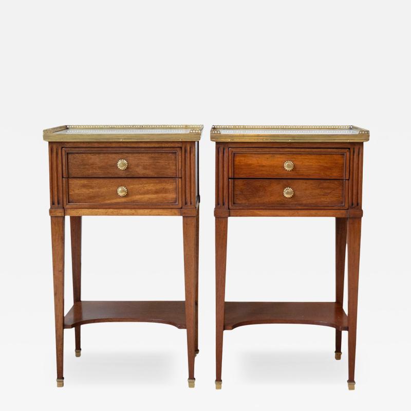 Pair Of Louis XVI Style Bedside Tables By Mailfert