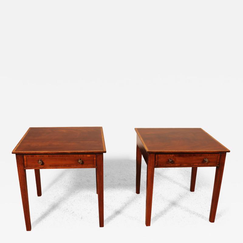 Pair Of Mahogany Bedside Tables From The Early 19th Century
