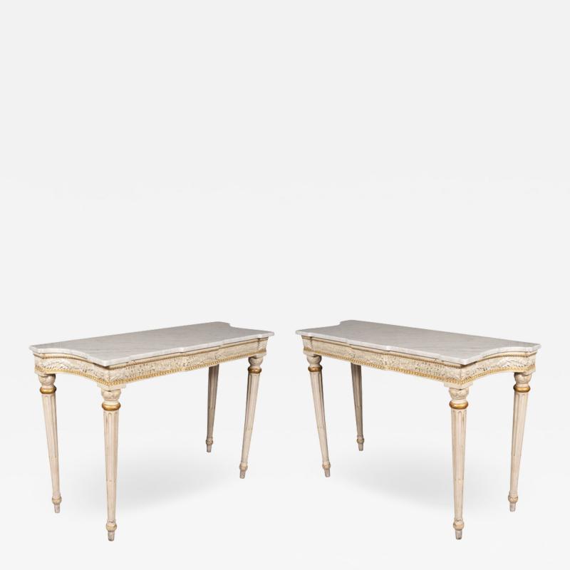 Pair Of Maison Jansen Painted Console Tables from The Waldorf Towers