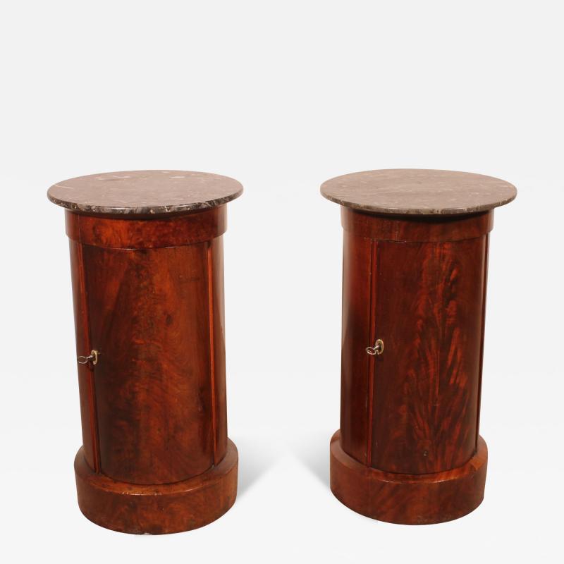 Pair Of Somnos bedside Tables Or Sofa Tables In Mahogany 19th Century