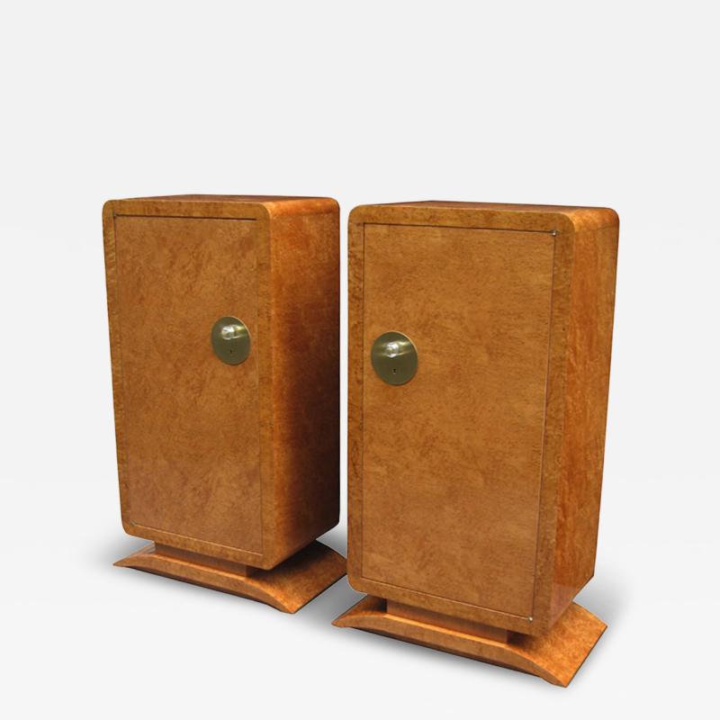 Pair Of Tall Art Deco Cabinets