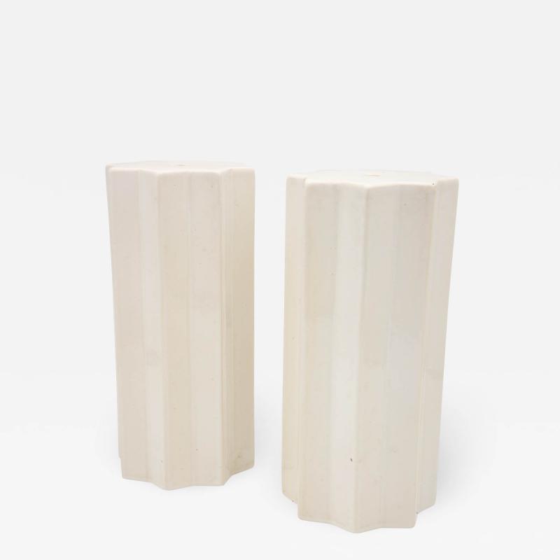 Pair Star Ceramic Objects