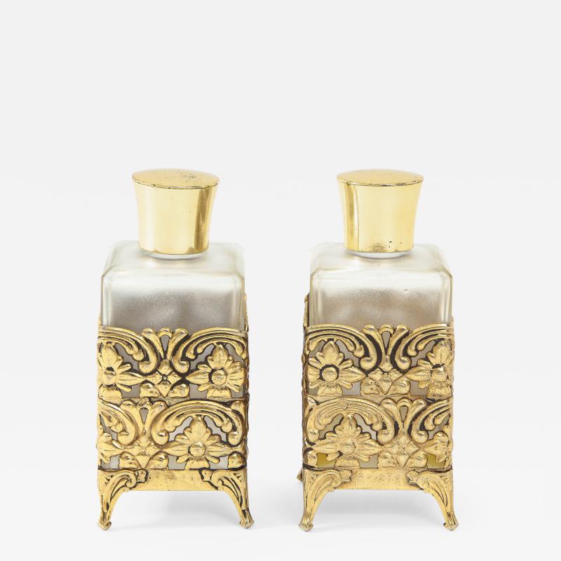 Pair West German Perfume Bottles
