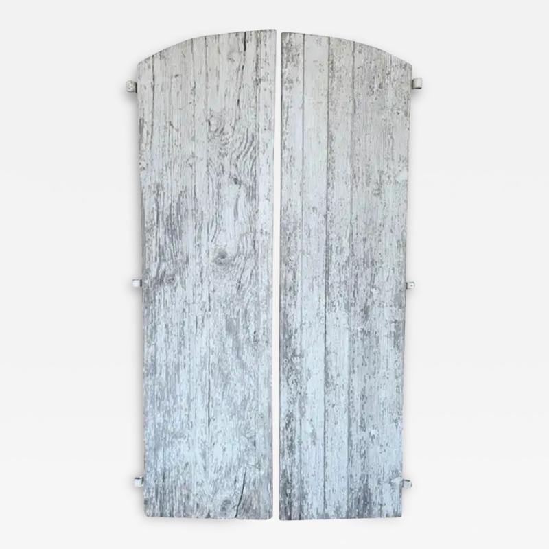 Pair of 18th Century French Shutters with Original Hardware