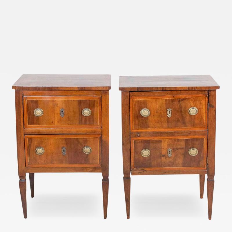 Pair of 18th Century Tuscan Louis XVI Bedside Tables