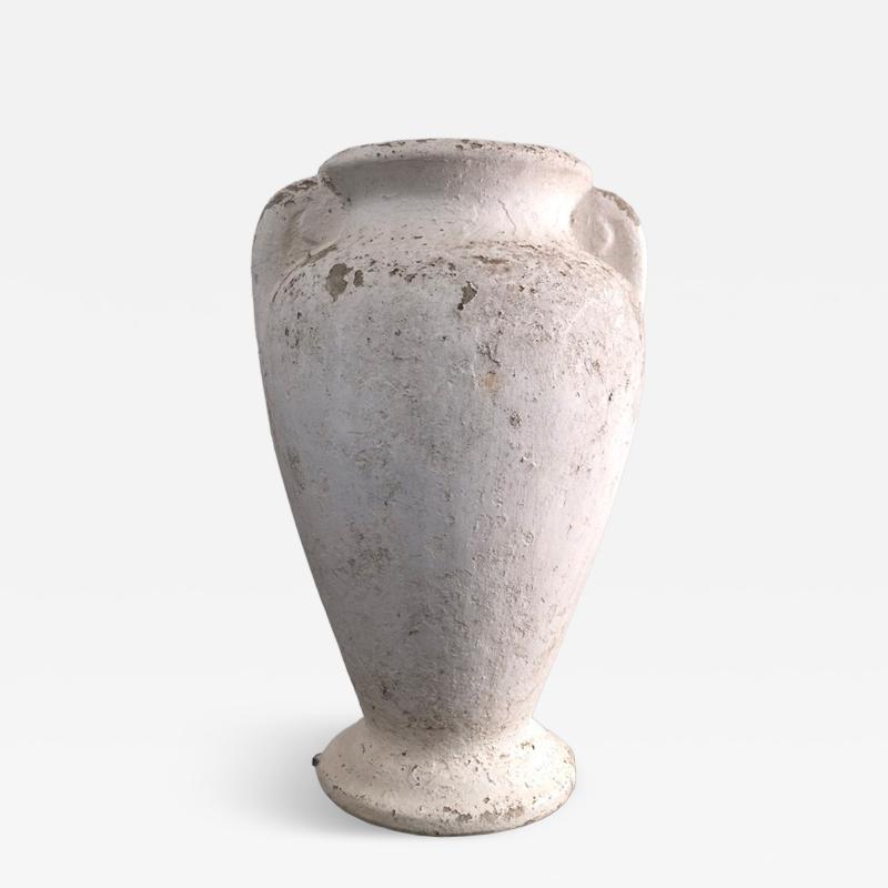 Pair of 1930s painted concrete urns France