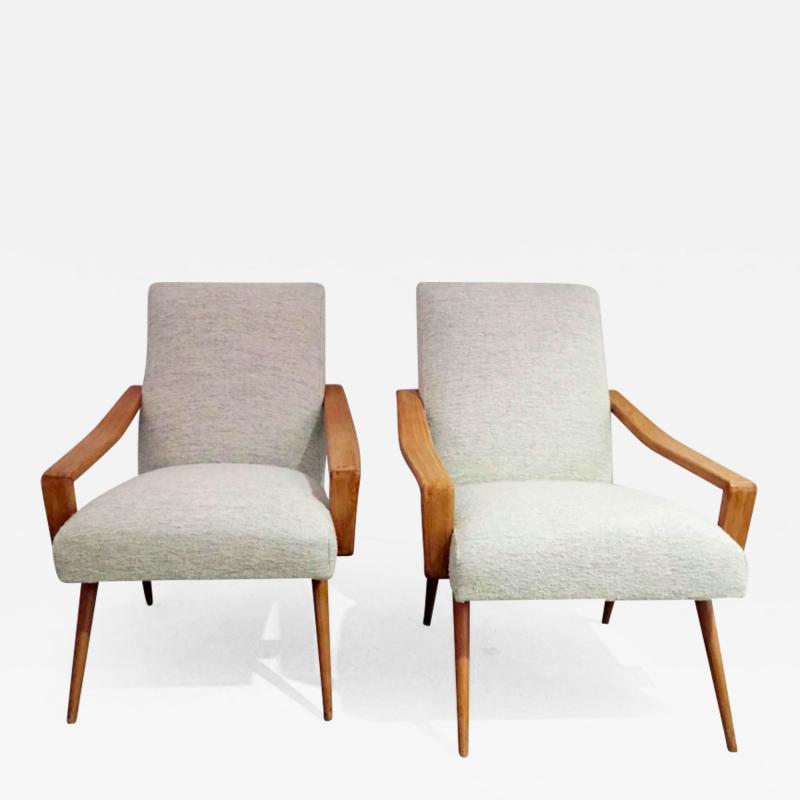 Pair of 1950 French Armchairs