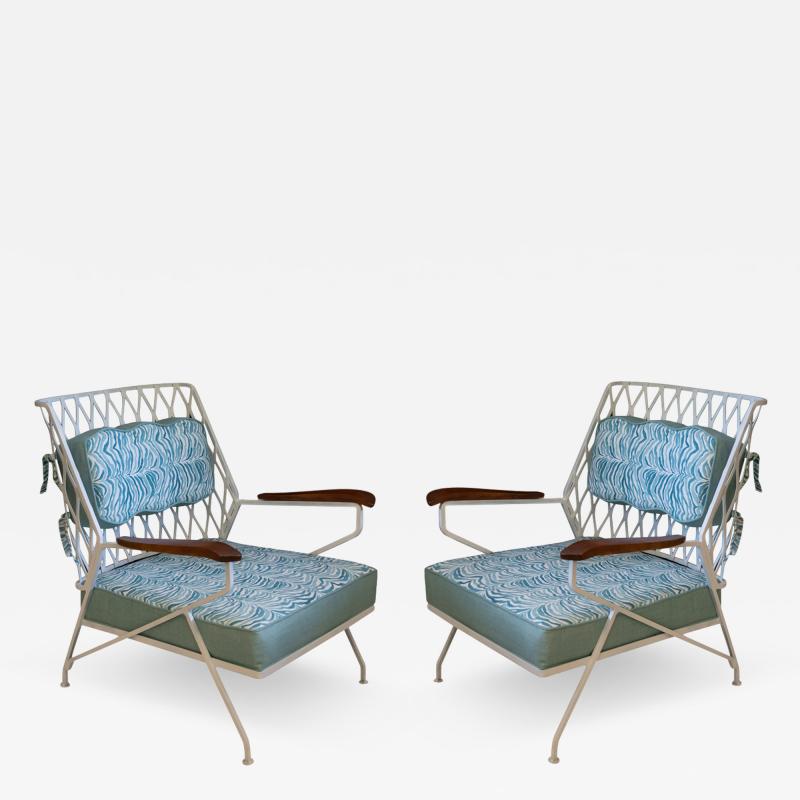 Pair of 1950s Cast Iron Club Chairs by Maurizio Tempestini for Salterini