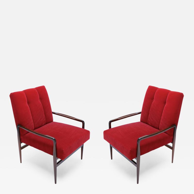 Pair of 1960s Brazilian Jacaranda Armchairs