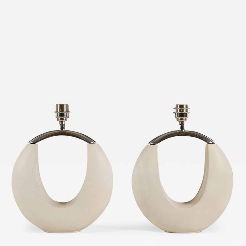 Pair of 1980s American handbag lamps