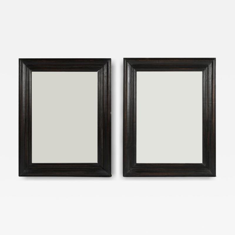 Pair of 19th Century Ebonized Mirrors