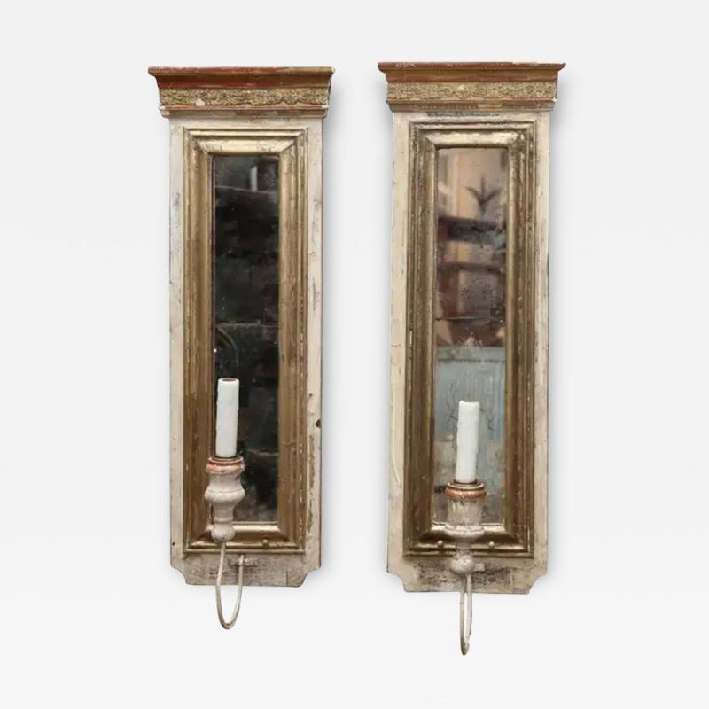 Pair of 19th Century Fragment Sconces