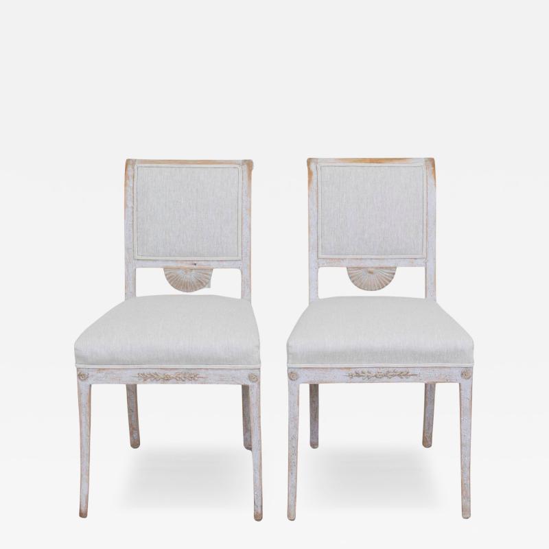 Pair of 19th Century Stockholm Gustavian Chairs