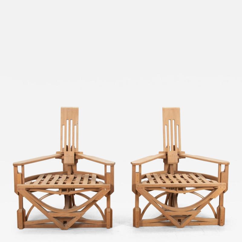 Pair of 20th Century Memphis Movement Armchairs by Kostea Covamaad