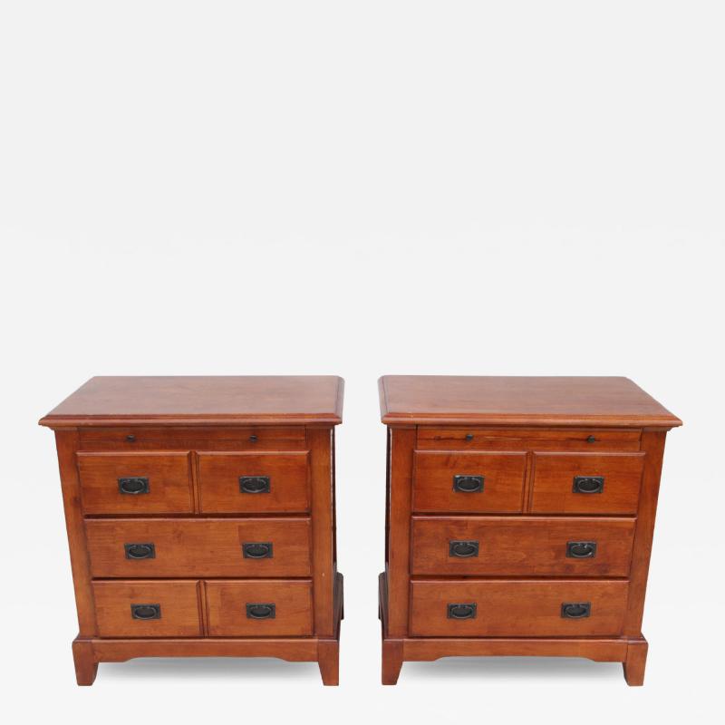 Pair of 3 Drawer Nightstand in Michaels Cherry