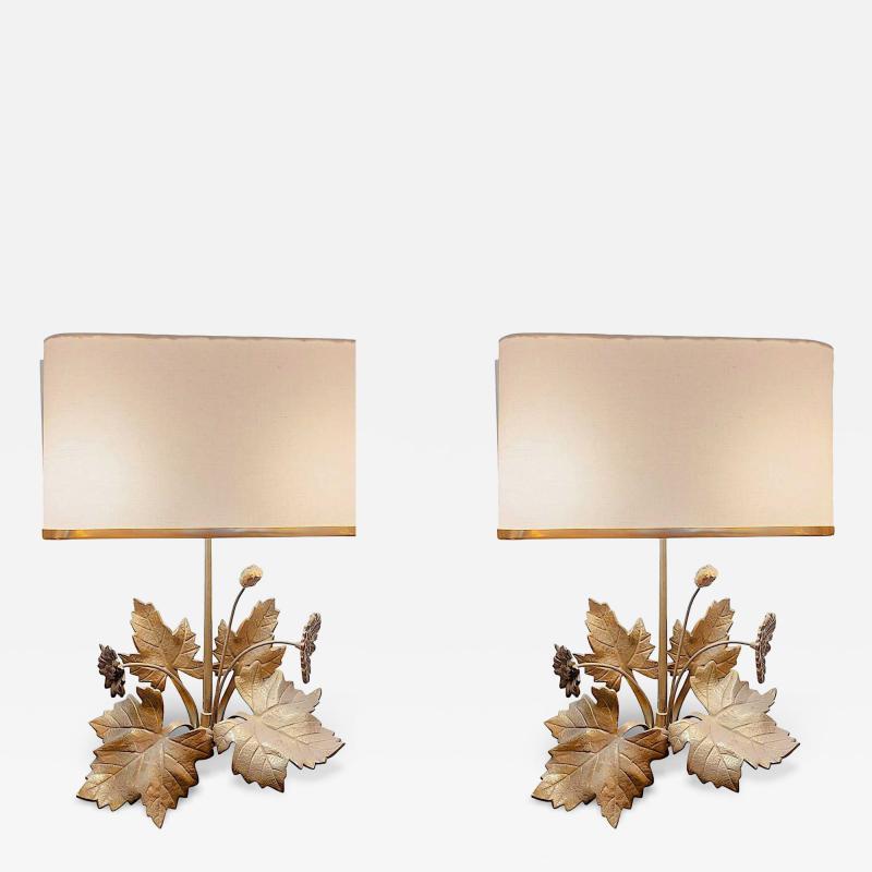 Pair of 70s Floral Appliques