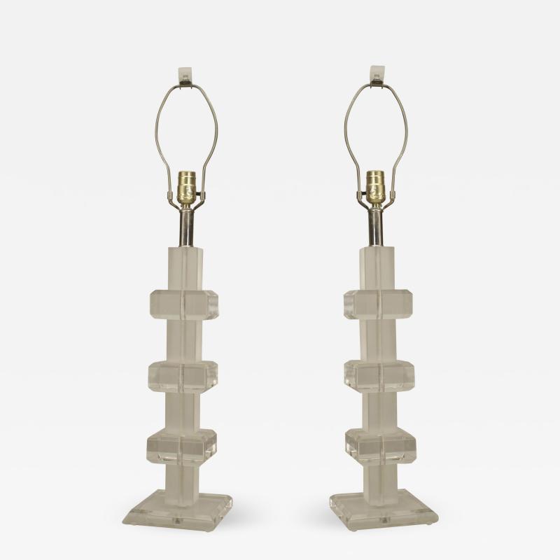 Pair of American 1970s Table Lamps