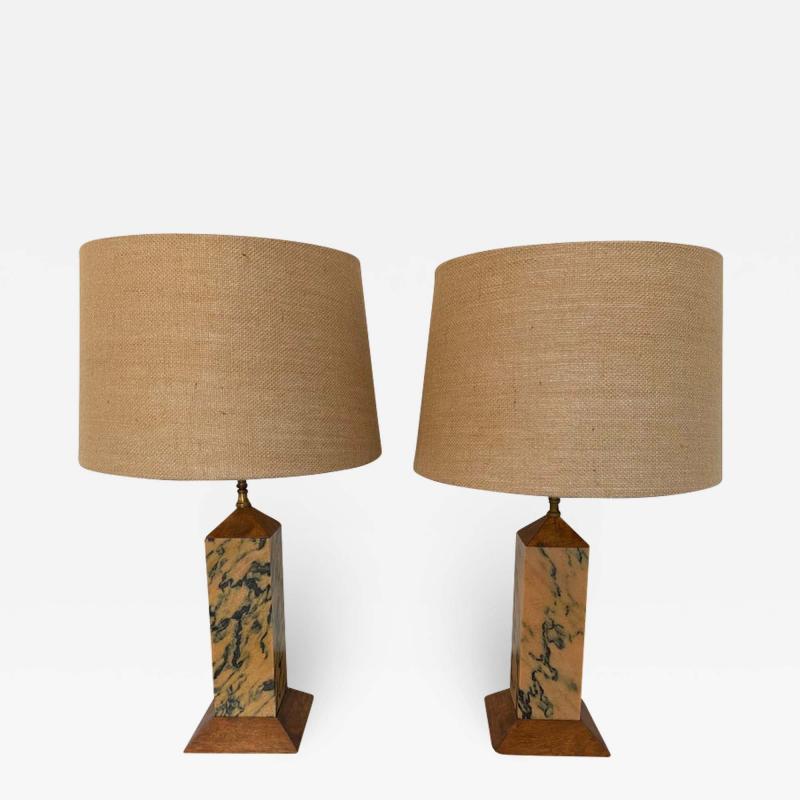 Pair of American Art Deco Mission 1920s Table Lamps