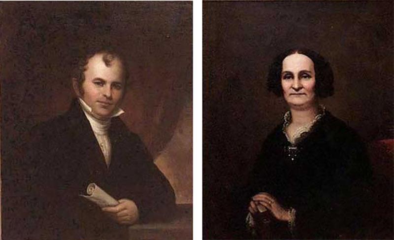 Pair of American Federal Male and Female Portraits