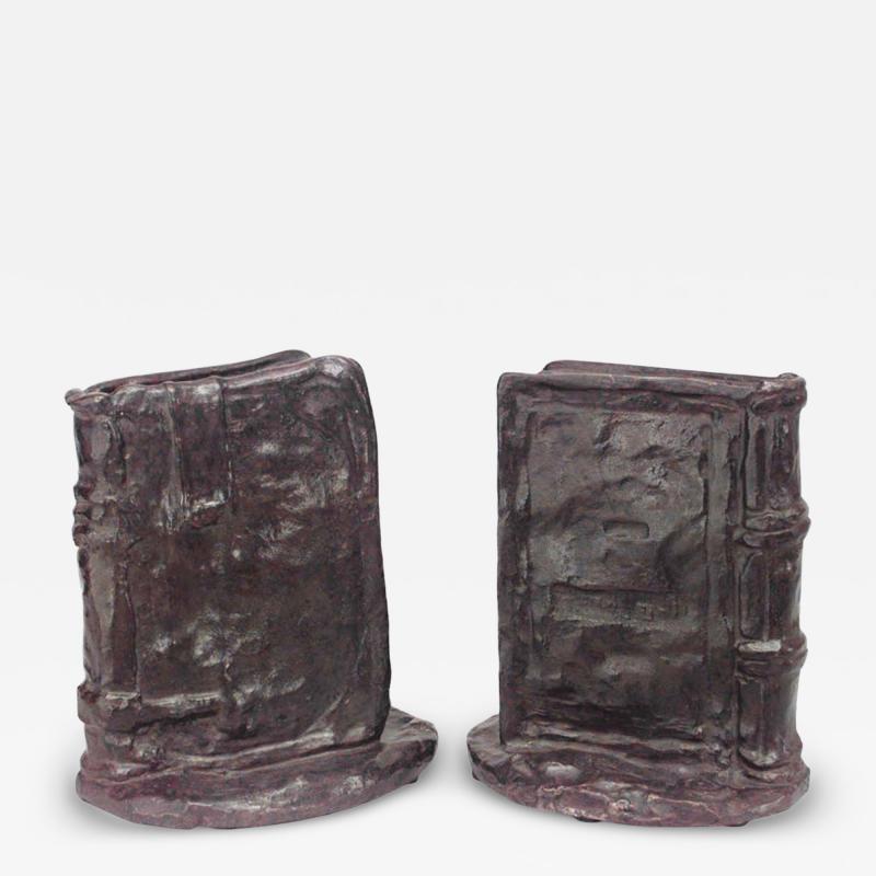 Pair of American Victorian Bronze Book Bookends