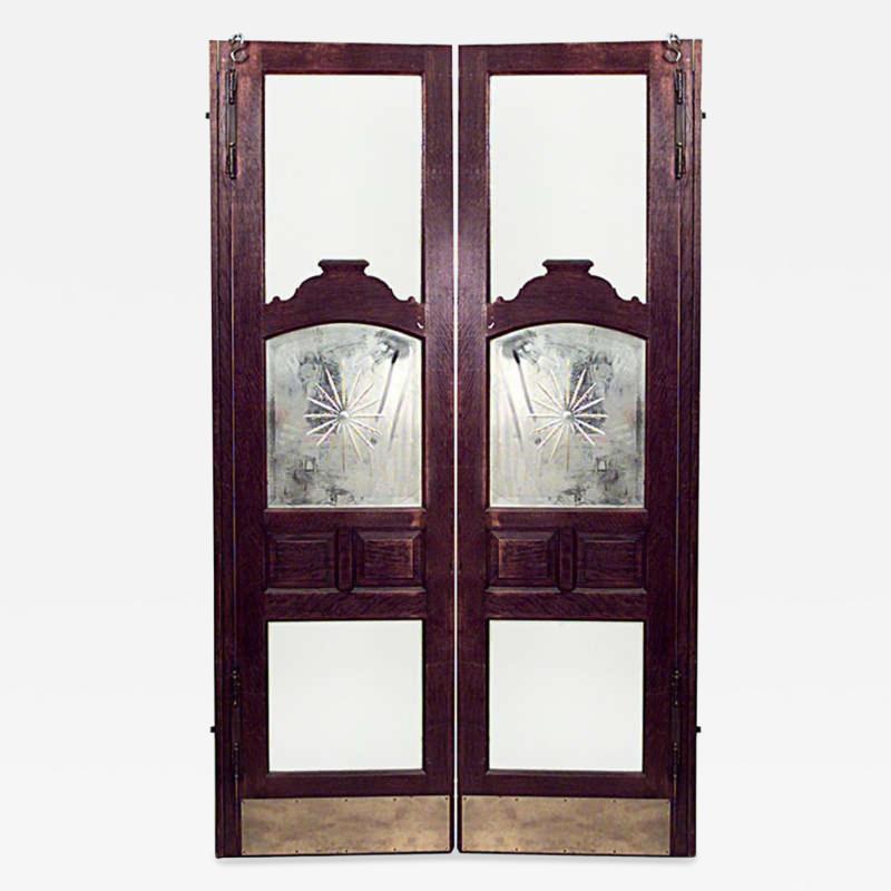 Pair of American Victorian Oak Saloon Doors