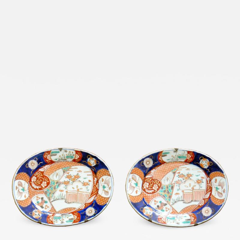 Pair of Antique Imari Chargers