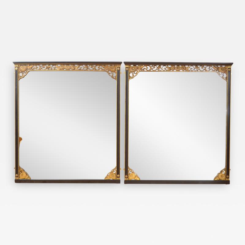 Pair of Antique Wall Mirrors H172cm