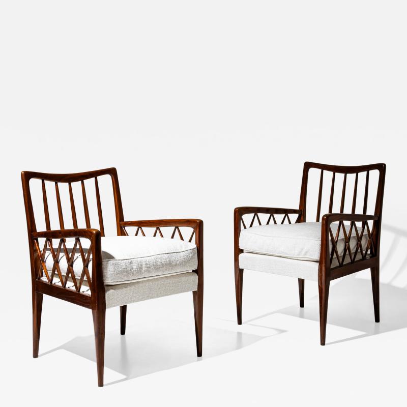 Pair of Armchairs Italy Mid 20th Century
