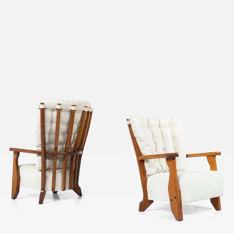 Pair of Armchairs Monsieur Madame by Guillerme and Chambron for Votre Maison