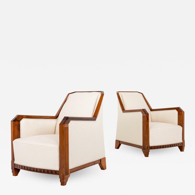 Pair of Art Deco Club Chairs