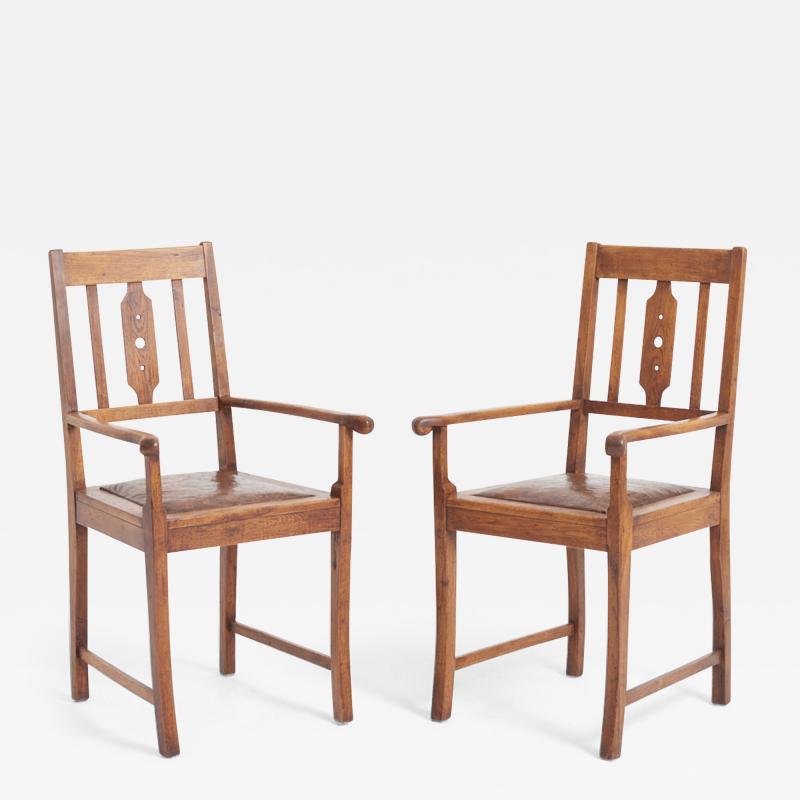 Pair of Arts Craft Armchairs