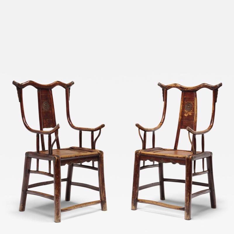 Pair of Bentwood Chrysanthemum Armchairs