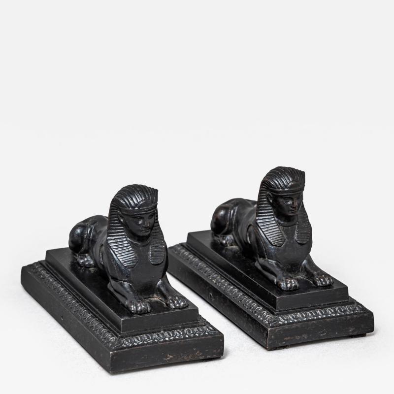 Pair of Berlin Iron Sphinxes Early 19th Century