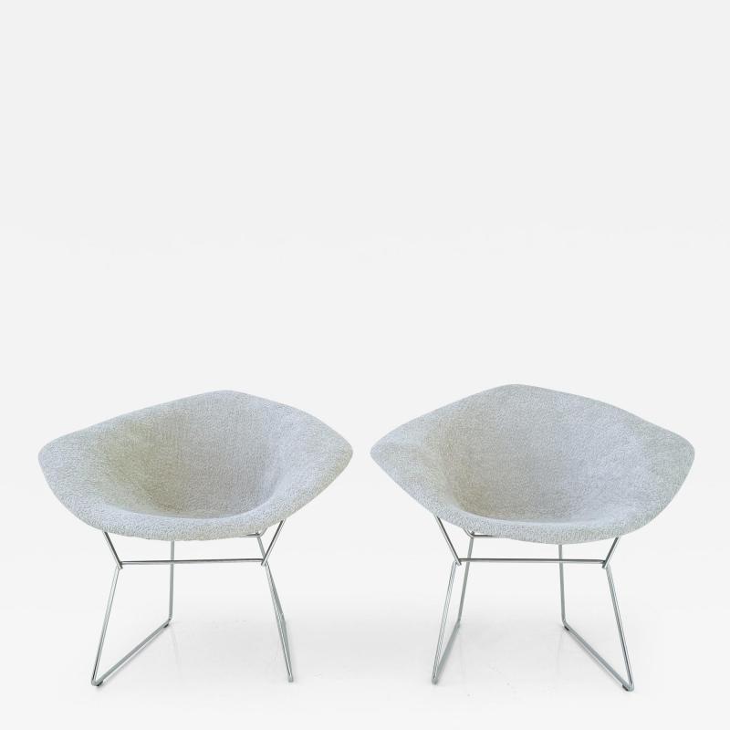 Pair of Bertoia Diamond Chairs 