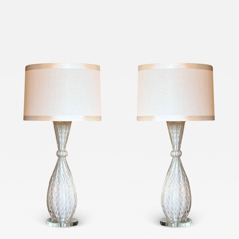 Pair of Bespoke Modern Murano Lamps