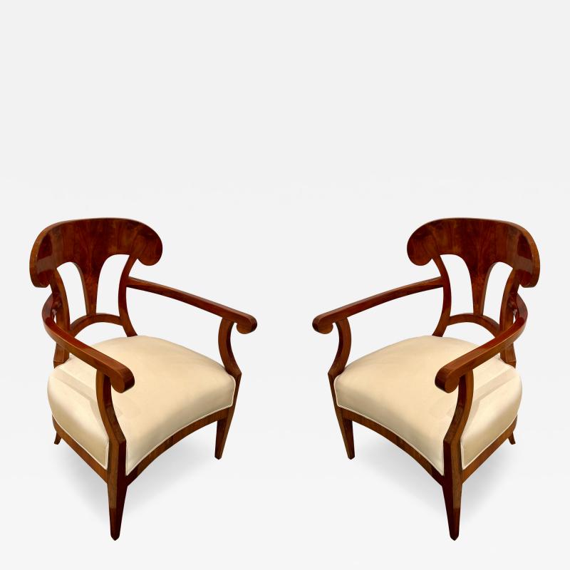 Pair of Biedermeier Armchairs ca 1820