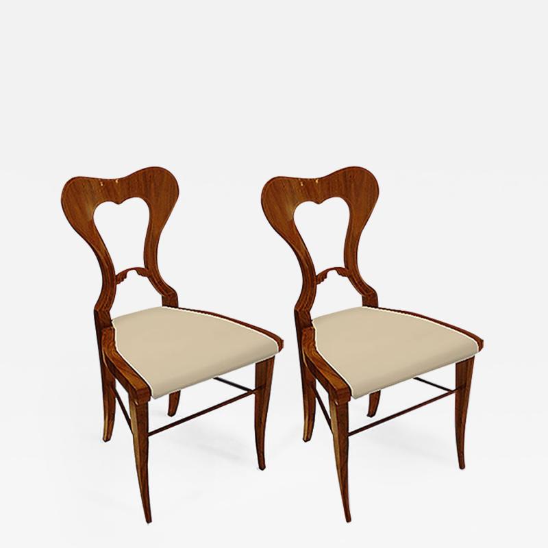 Pair of Biedermeier Side Chairs