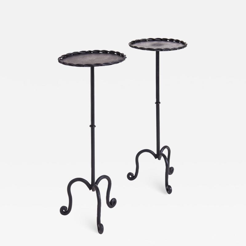 Pair of Black Martini Side Tables