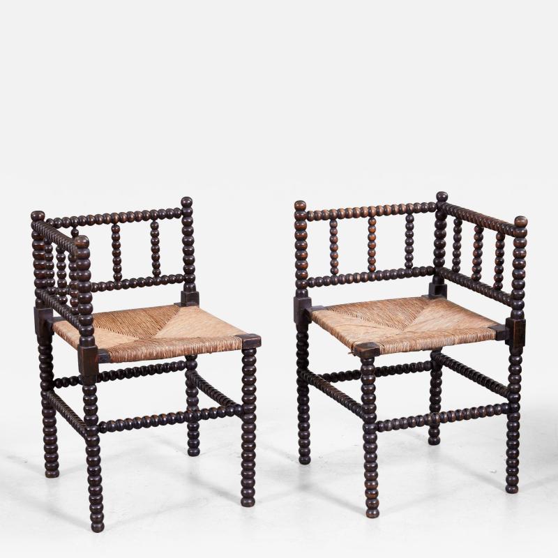 Pair of Bobbin Turned Chairs