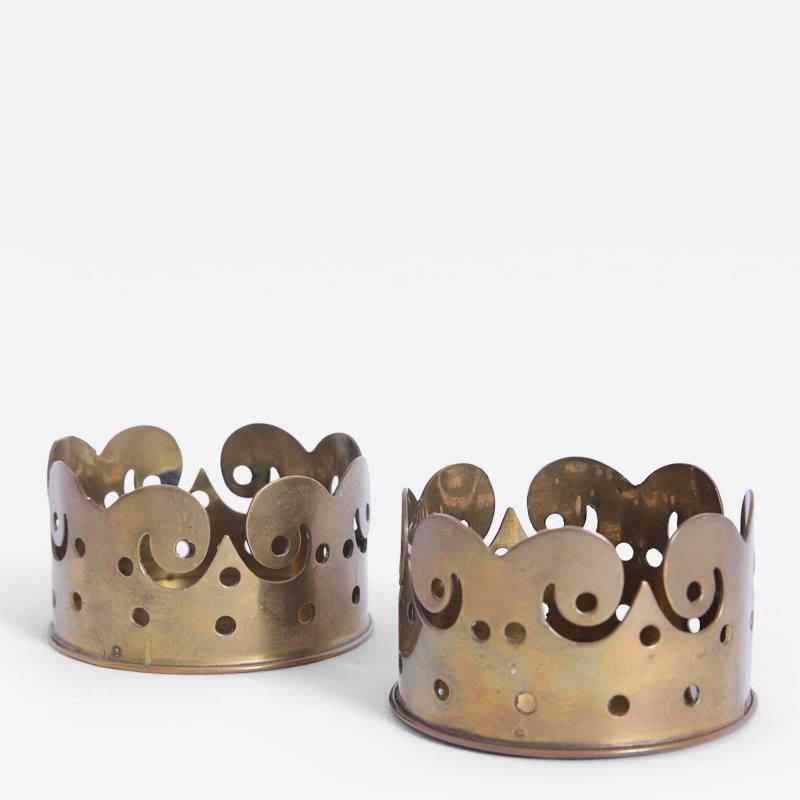 Pair of Brass Coasters