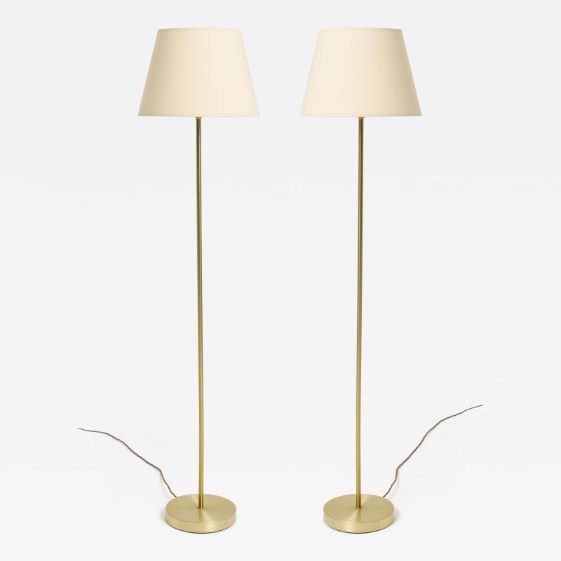 Pair of Brass Floor Lamps