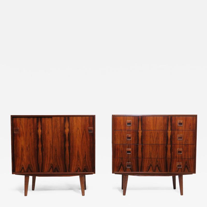 Pair of Brazilian Rosewood Cabinets